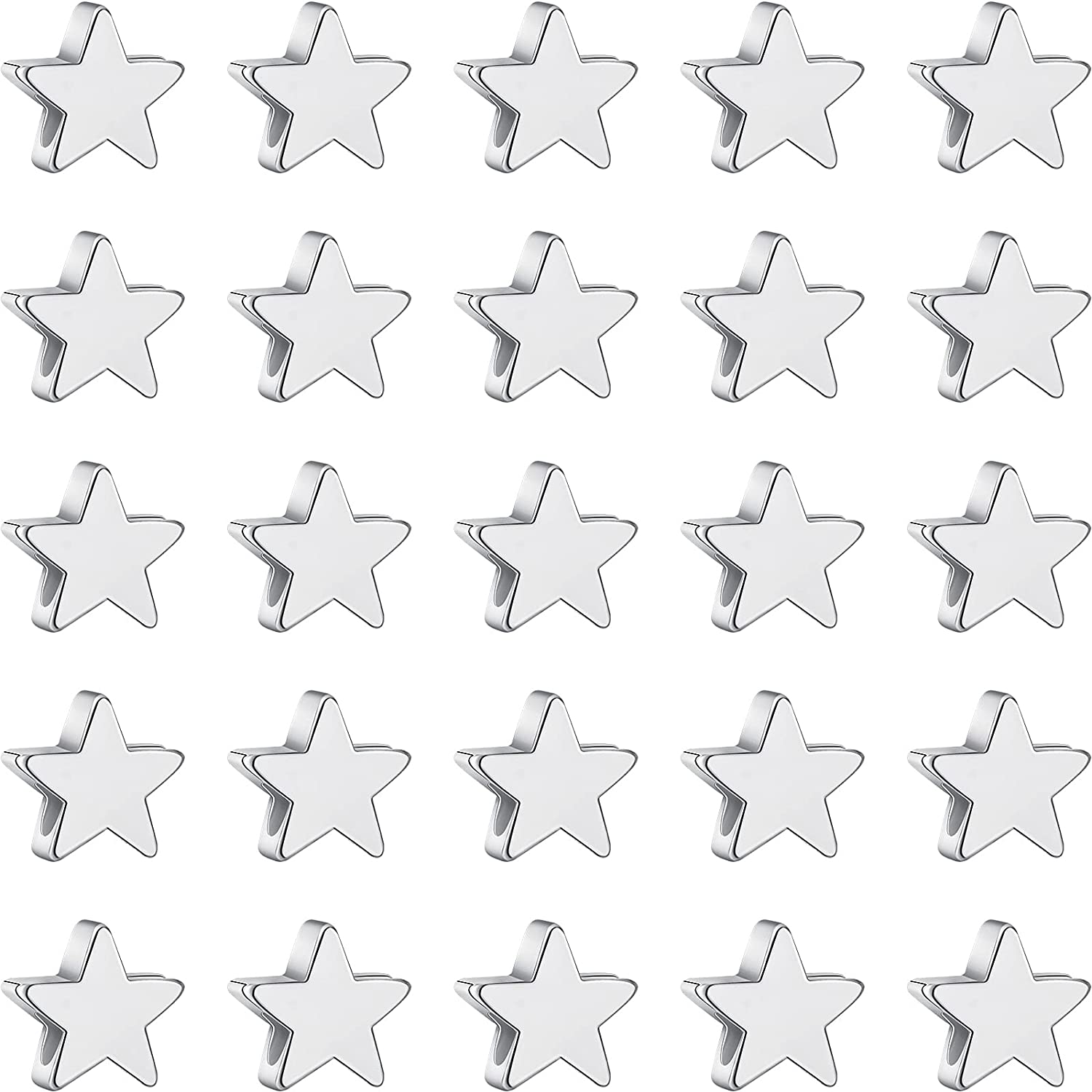 72 Pcs Mini Star Charms Enamel Alloy Star Pendant  