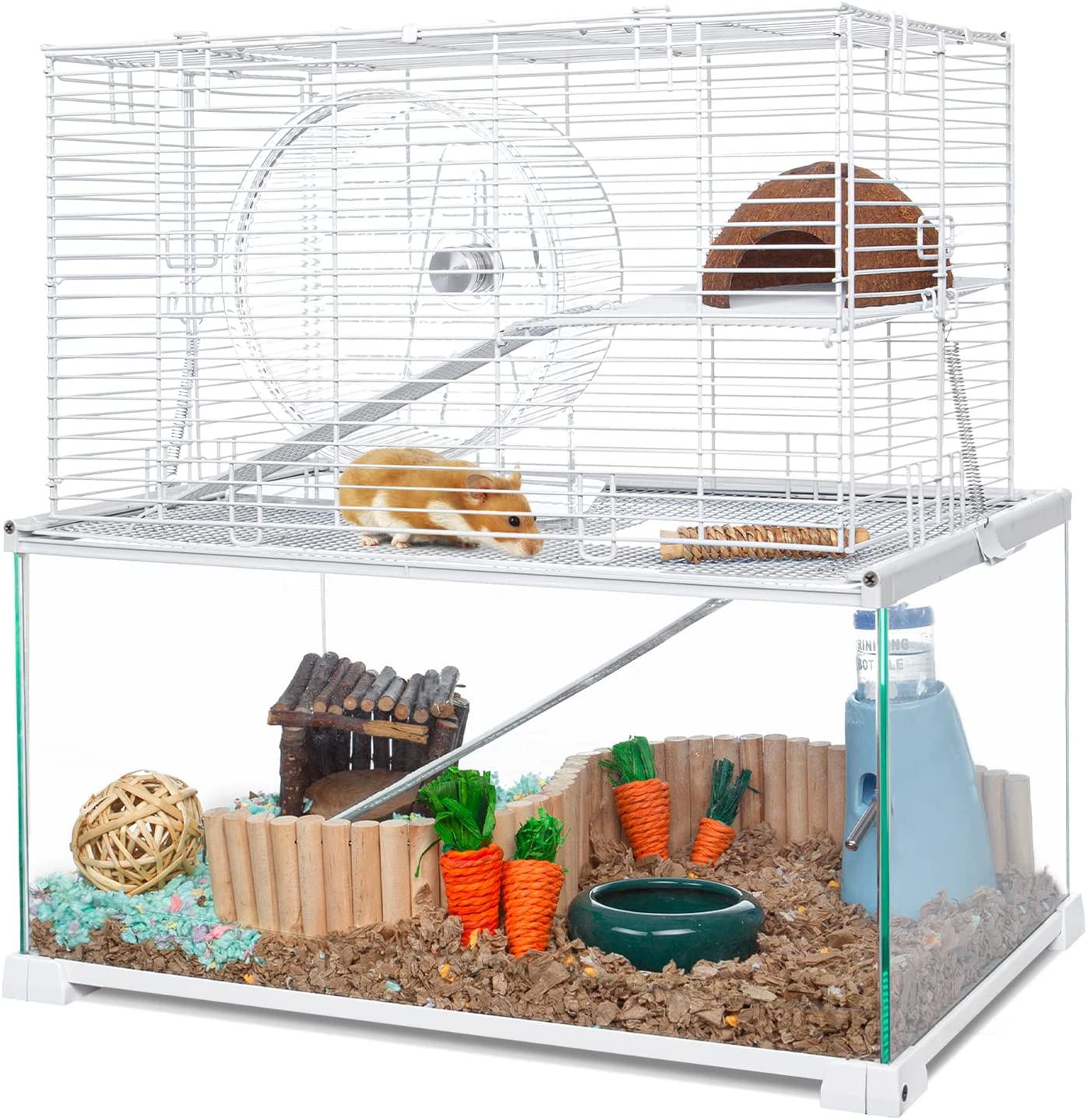 Glass deals hamster tank