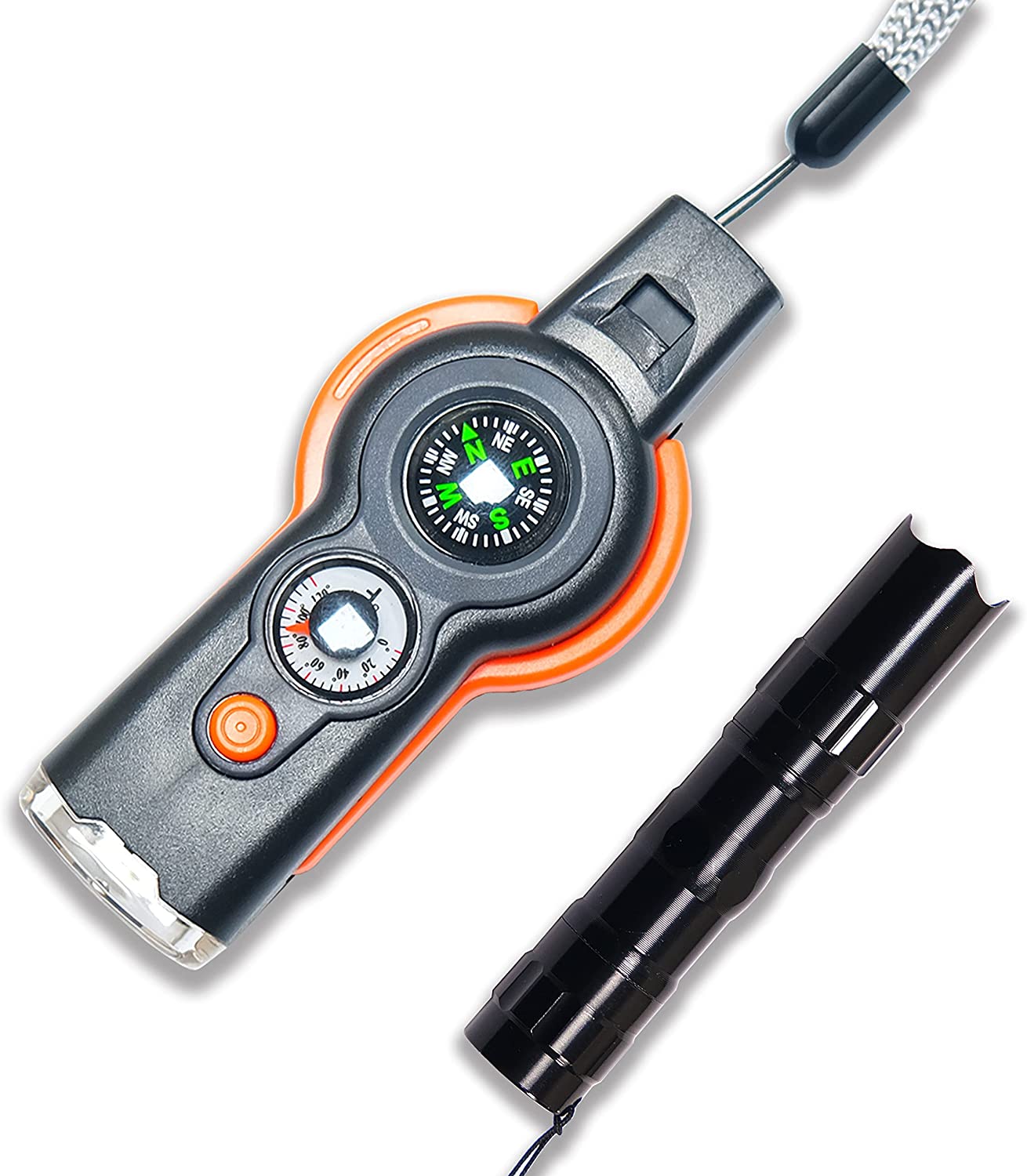 TRENDBOX Multifunctional 7 in 1 Camping Hiking Outdoor Whistle