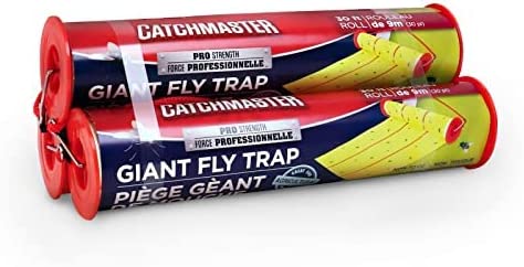 Pic Fly Ribbon XL - Large Fly Traps for Outdoors and Barns, 40ft Roll