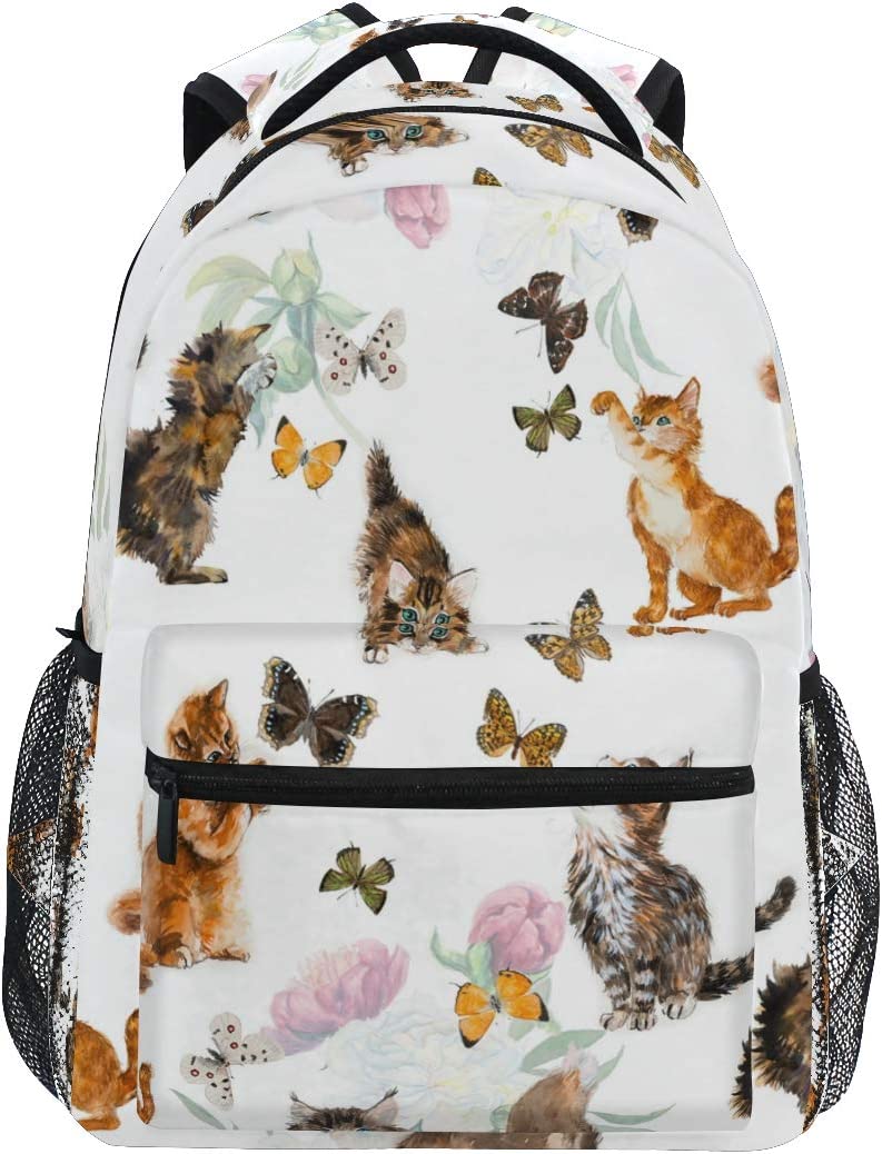  XMRSOY Teen Girls Cute Cat Mini Backpack Velvet Daypack  Portable Shoulder Bag