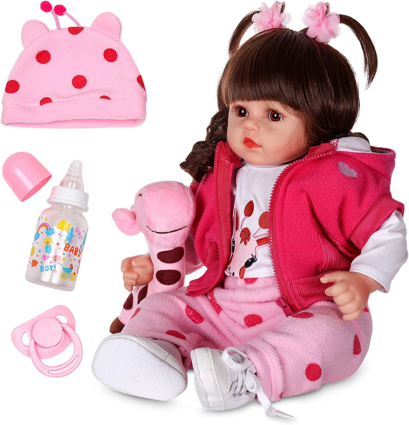 17'' Lifelike Huggable Reborn Baby Real Looking Silicone Doll SweetHouse  Reborns® Vivien