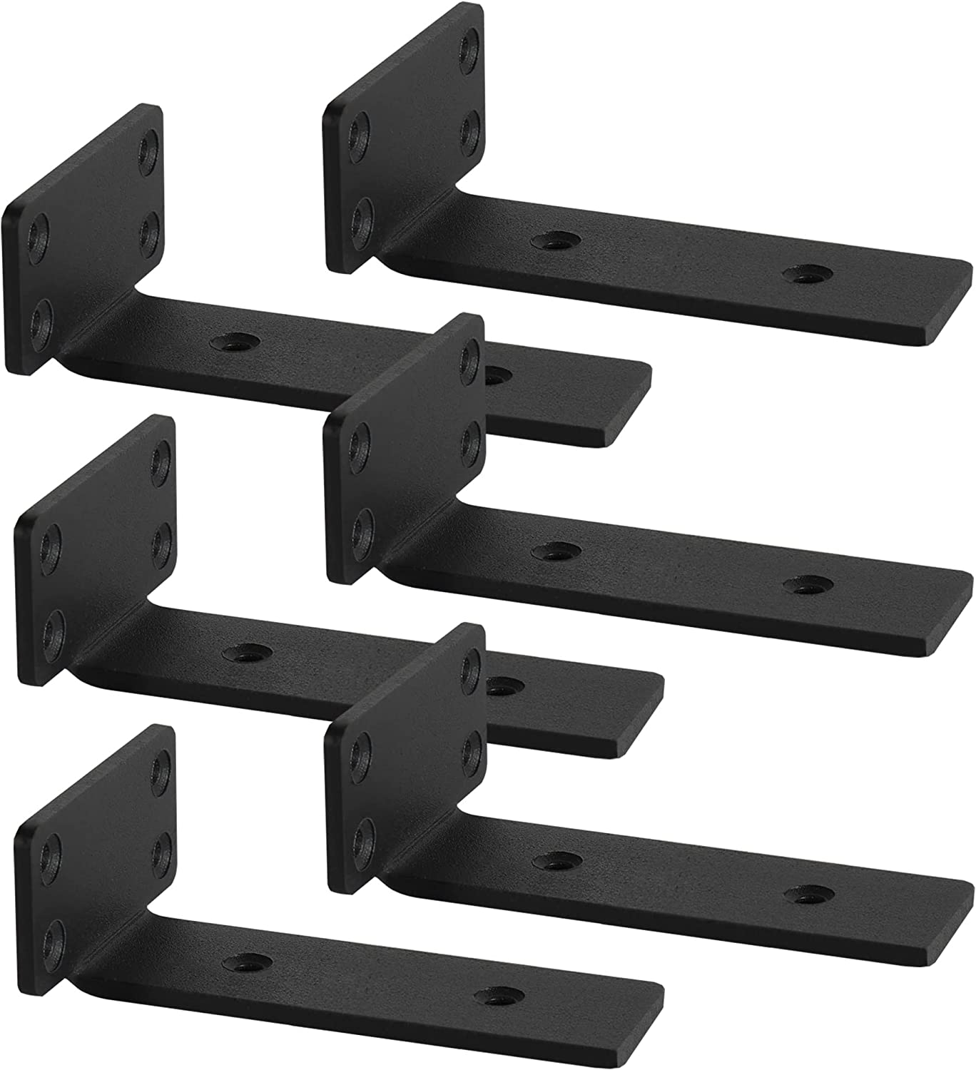 Shelf Brackets with Hooks, Heavy Duty Floating Shelf Bracket, Cast