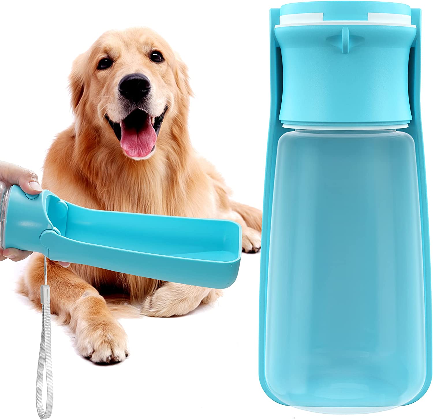 TIOVERY Upgraded Dog Water Bottle, Portable Dog Cat Puppy Pet Water  Dispenser Feeder with Drinking Cup and Food Container Leak Proof for  Outdoor