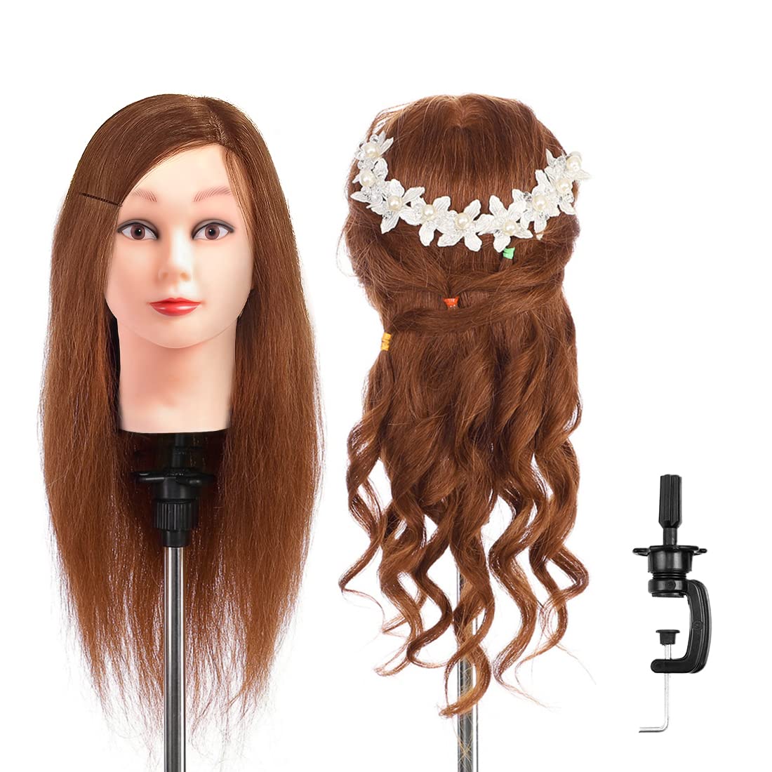 Wholesale Cheap Female Training Mannequin Head Human Hair Styling Doll Head  for Salon Hairdressing - China Mannequin Head and Training Head price