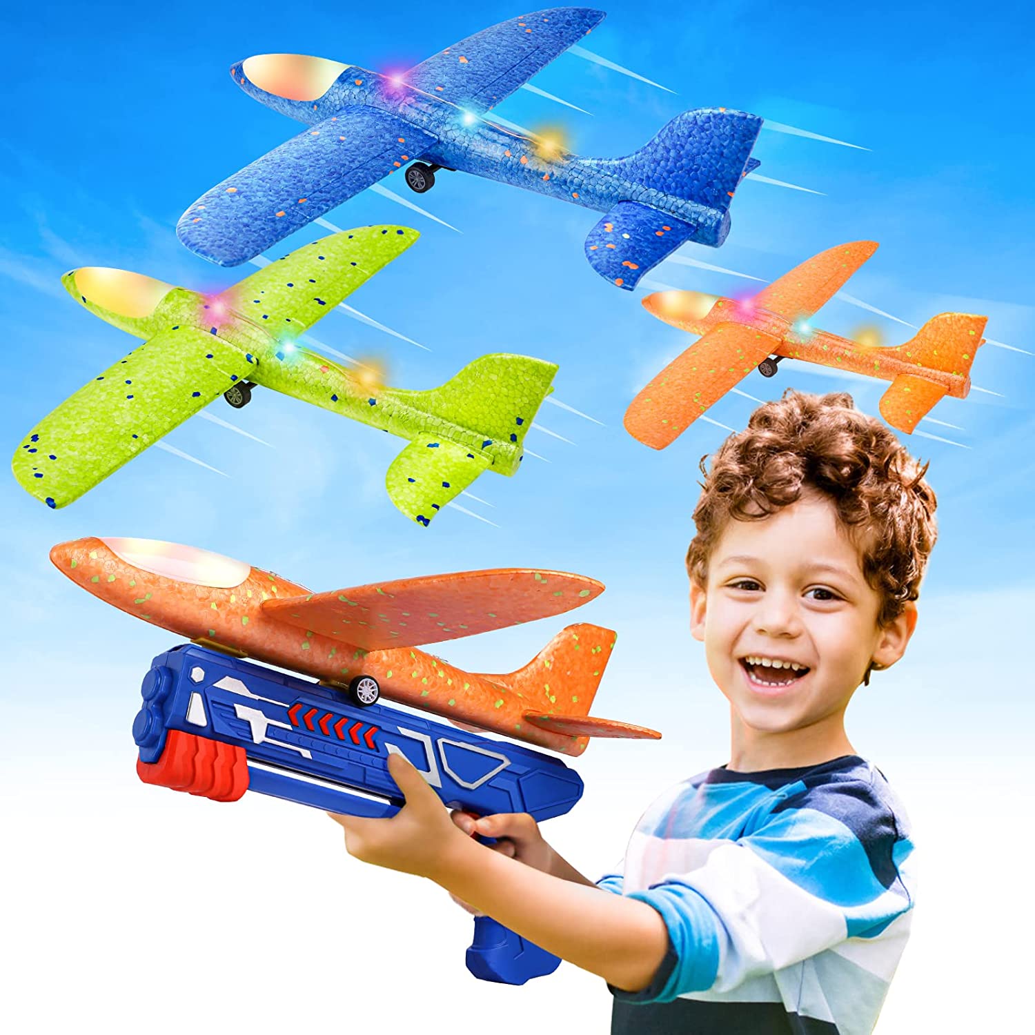  Manmel 50 Pcs Foam Gliders Planes Toys for Kids, Paper