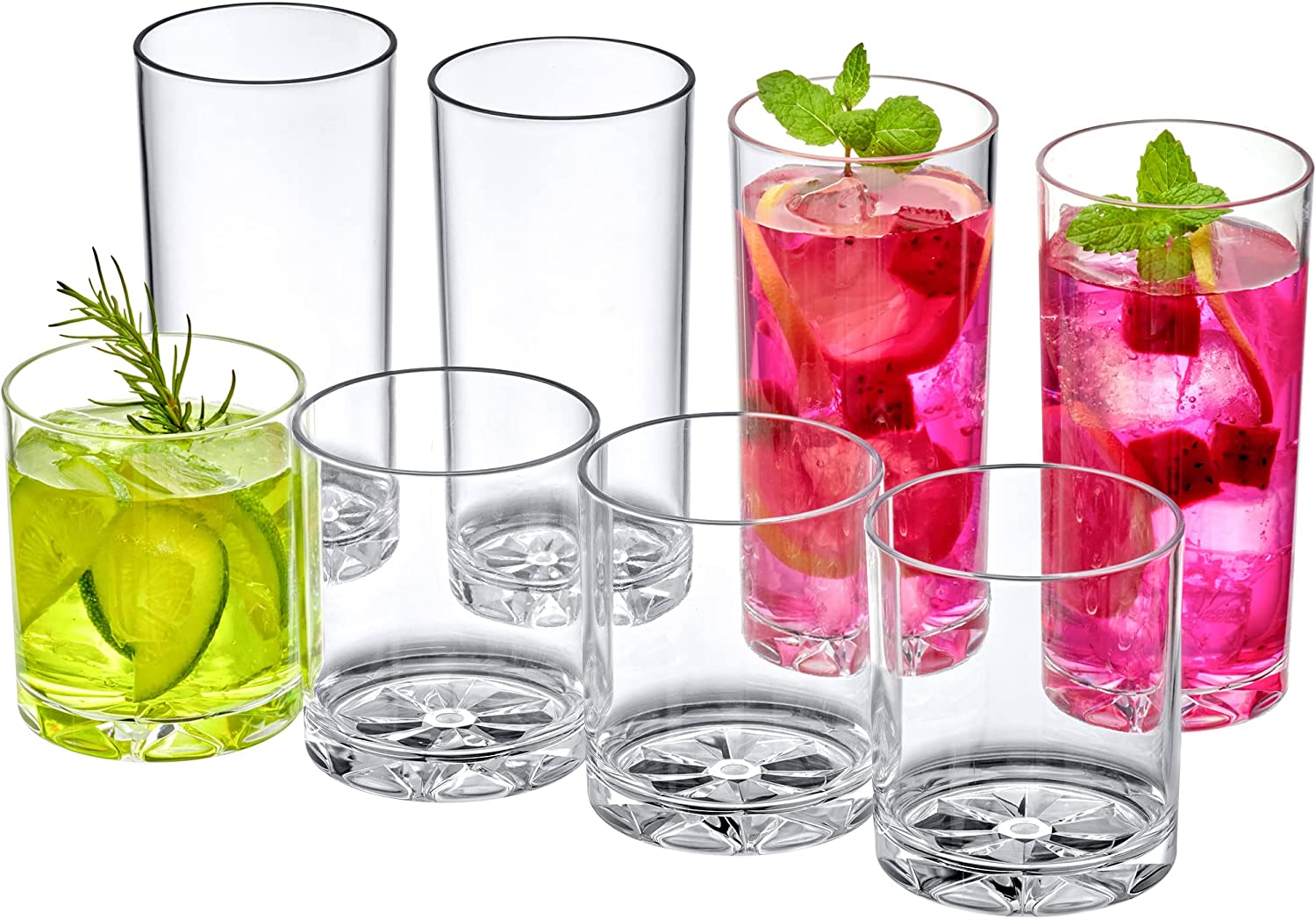 Amazing Abby - Polka Dot - 24-Ounce Plastic Tumblers (Set of 8), Plastic  Drinking Glasses, Mixed-Col…See more Amazing Abby - Polka Dot - 24-Ounce