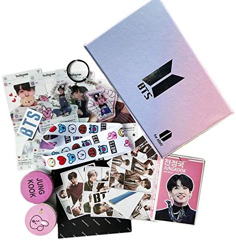 Kpop Fans Gift Set for Army Daughter Bangtan Boys Box Include Stickers Lomo Cards Lanyard and Keychain