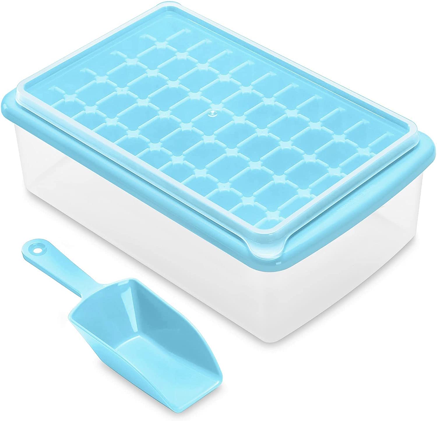 Rubbermaid Plastic Ice Cube Trays, Blue, 2 Pack FG2879RDPERI