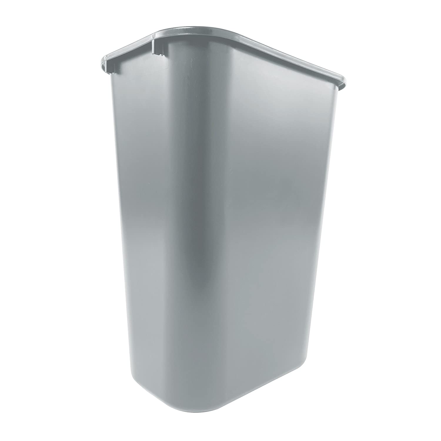 Winco 22 Gallon Round Tall Trash Can, 16 Dia x 30-1/2H, Gray