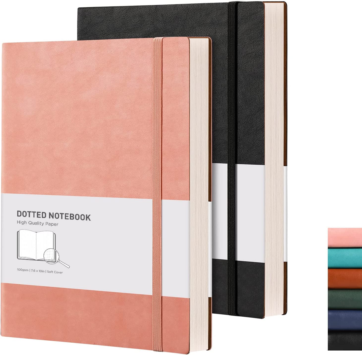  LEUCHTTURM1917 - Official Bullet Journal - Medium A5 -  Hardcover Dotted Notebook (Emerald) - 240 Numbered Pages : Office Products