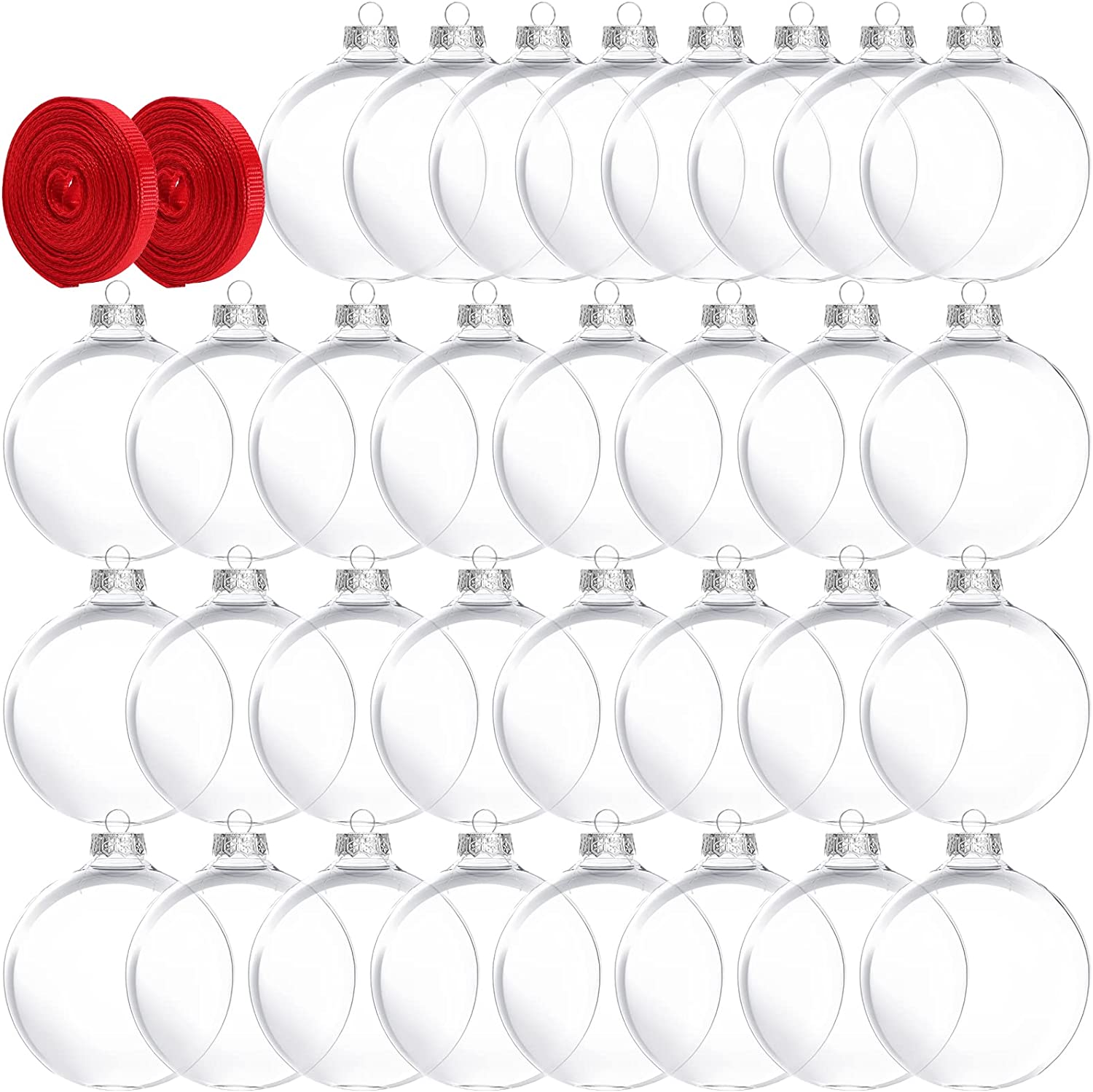 Clear Plastic Round Disc Ornaments 100mm (3.94) Great For Crafts - Box of  12 - Wholesale Craft Outlet