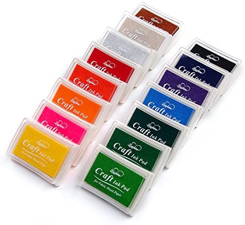  Craft Ink Pad, Set of 6 Washable DIY Stamp Ink Pads for Kids,  24 Colors : Arts, Crafts & Sewing