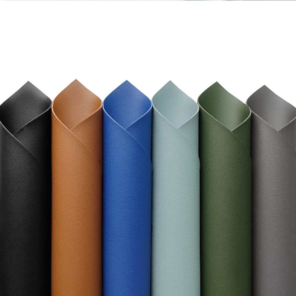 PVC Faux Leather Fabric Sheet,Embossed Faux Leather Sheets,for Leather  Earrings, Leather Wallet & Crafts(Size:4×1.5m,Color:D) : : Home