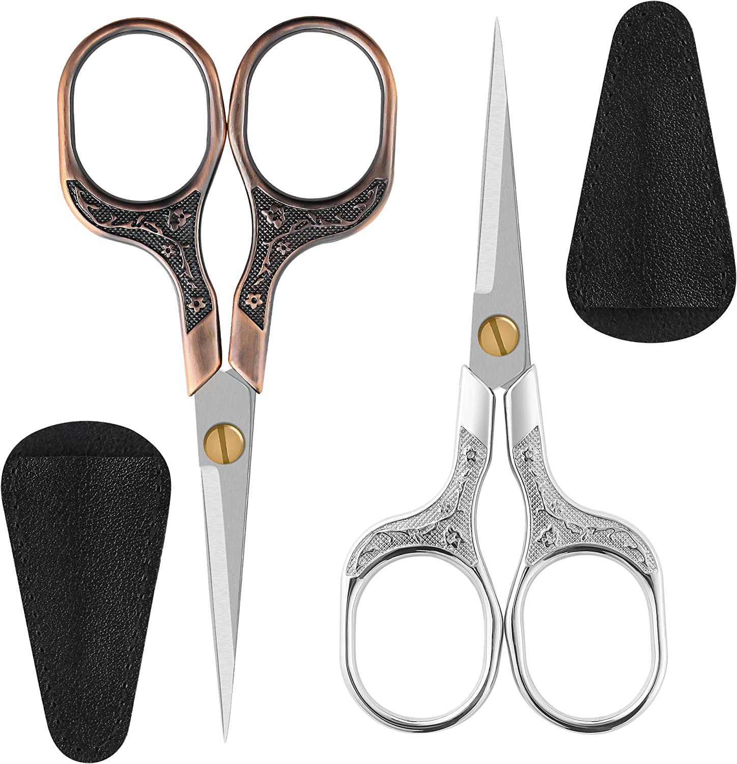 1 Small sharp scissors-Glexal 5 Inch Precision Scissors-2 pack,razor Sharp  Blade Shears for craft embroidery sewing school office
