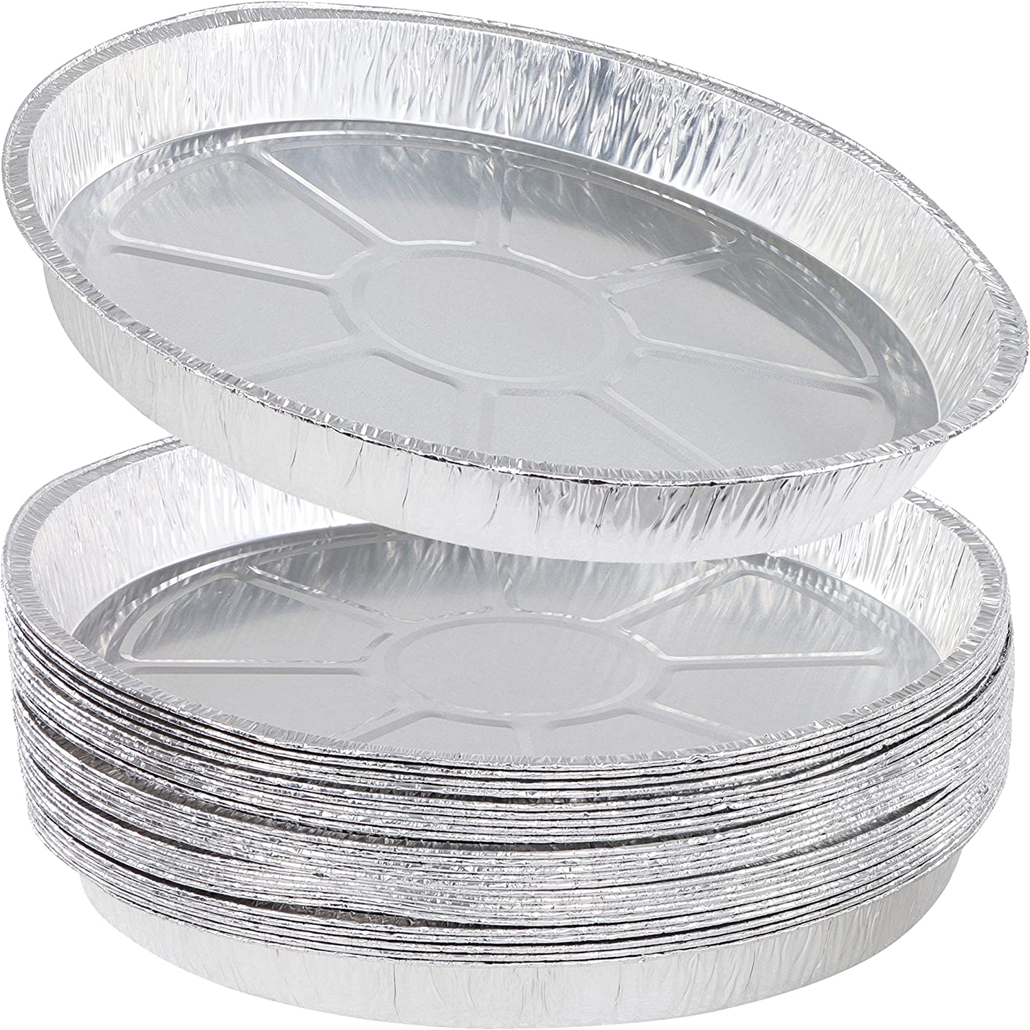 Handi-Foil 12 Aluminum Foil Pizza Pan - Disposable Waffle Bottom