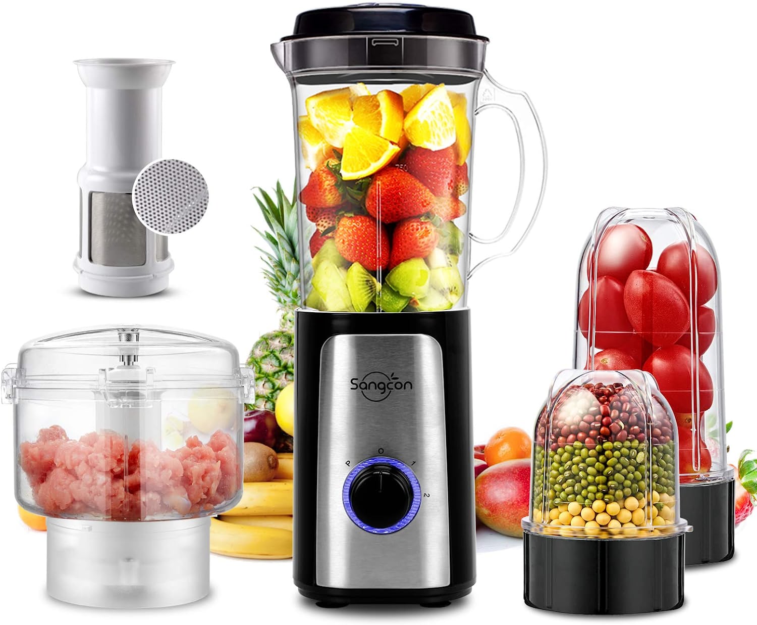 Dropship Professional Blender Electric Blenders Countertop Soup Smoothie  Shake Mixer Food Blend Grind 2000Watt 5 Core JB 2000M to Sell Online at a  Lower Price