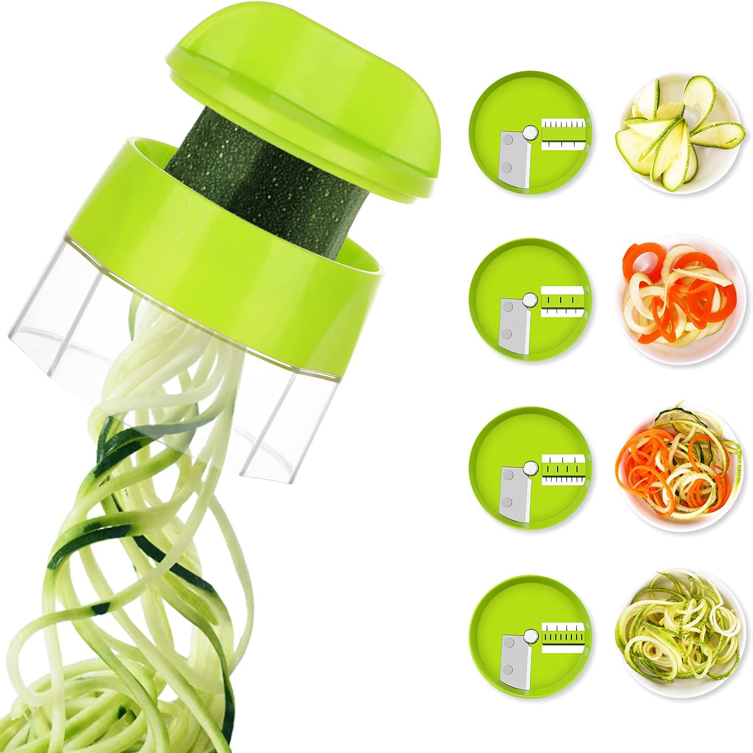 Homarden 5 Blade Stainless Steel Spiralizer - Industrial Quality