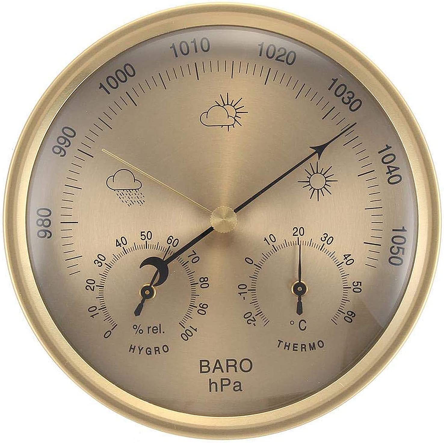 MINYULUA Outdoor Barometer Thermometer Hygrometer 3 in 1 Weather