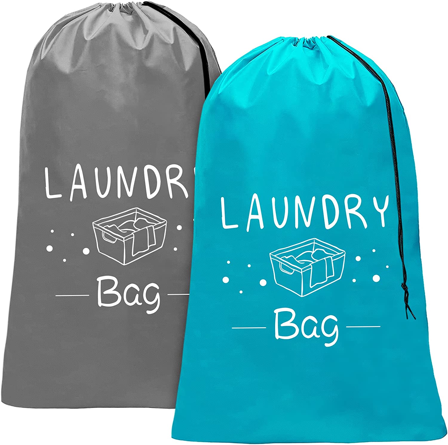 2 Pack Mesh Laundry Bag-2 XXL Oversize Delicates Laundry Bag-Extra