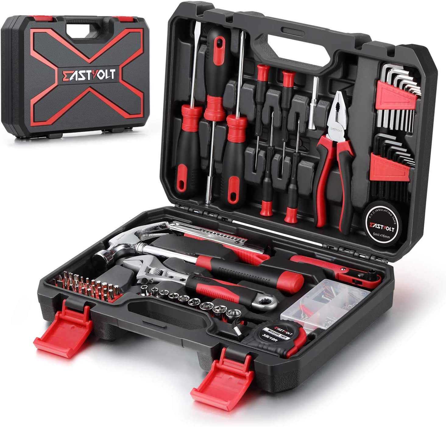 40-Piece Household Tools Kit - Small Basic Home Tool Set with