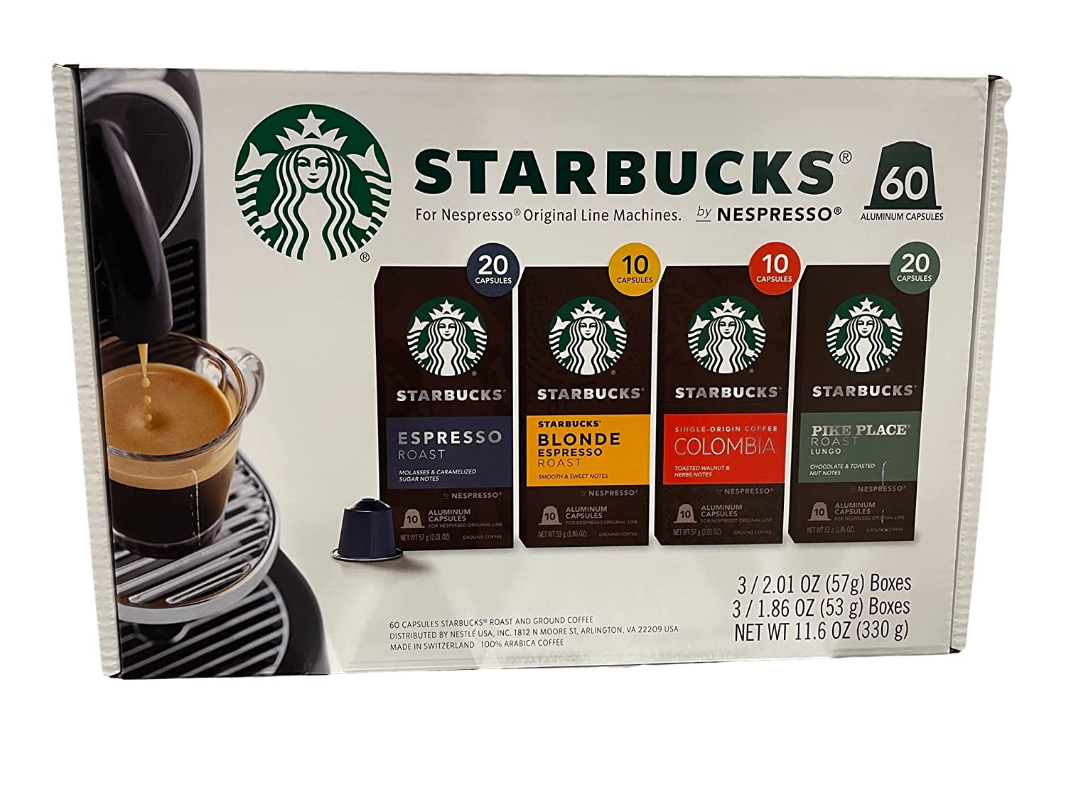 Starbucks® - Trial package Nespresso® Capsules - 8x 10 Capsules