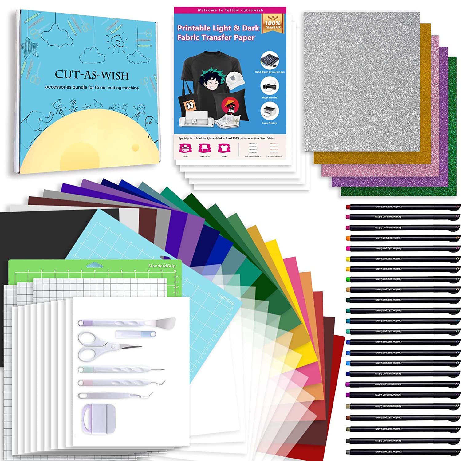 Accessories Bundle for Cricut Makers and All Explore Air –