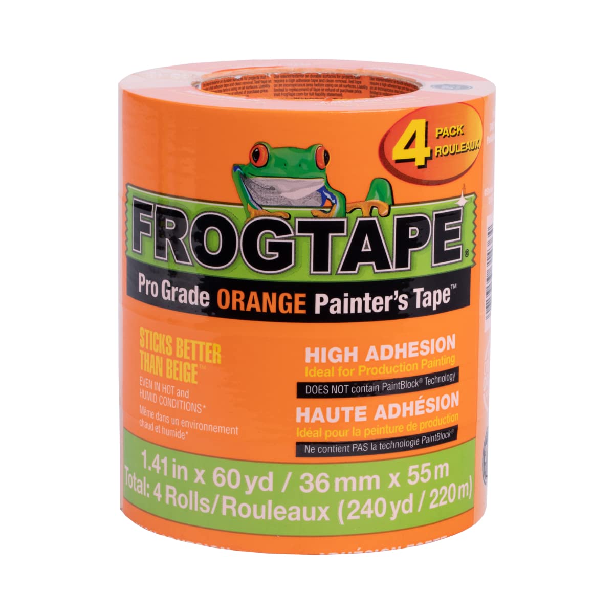 FrogTape 1358464 Multi-Surface Painting Tape, 1.88 Inches Wide x