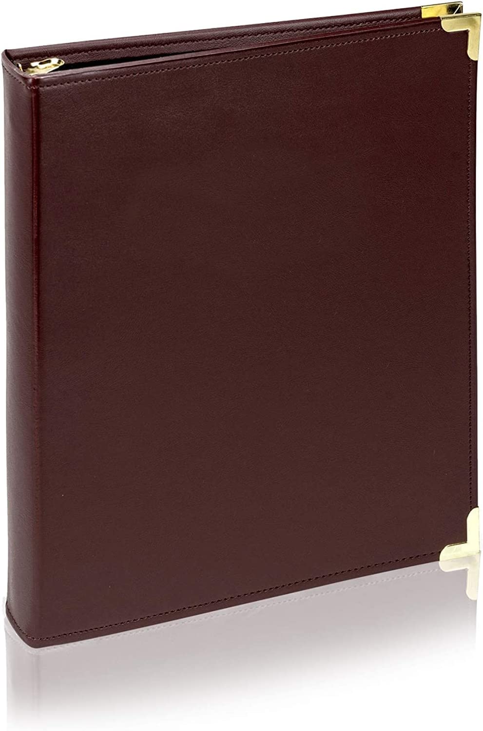 Leather 2 Inch 3 Ring Presentation Binder Portfolio Organizer