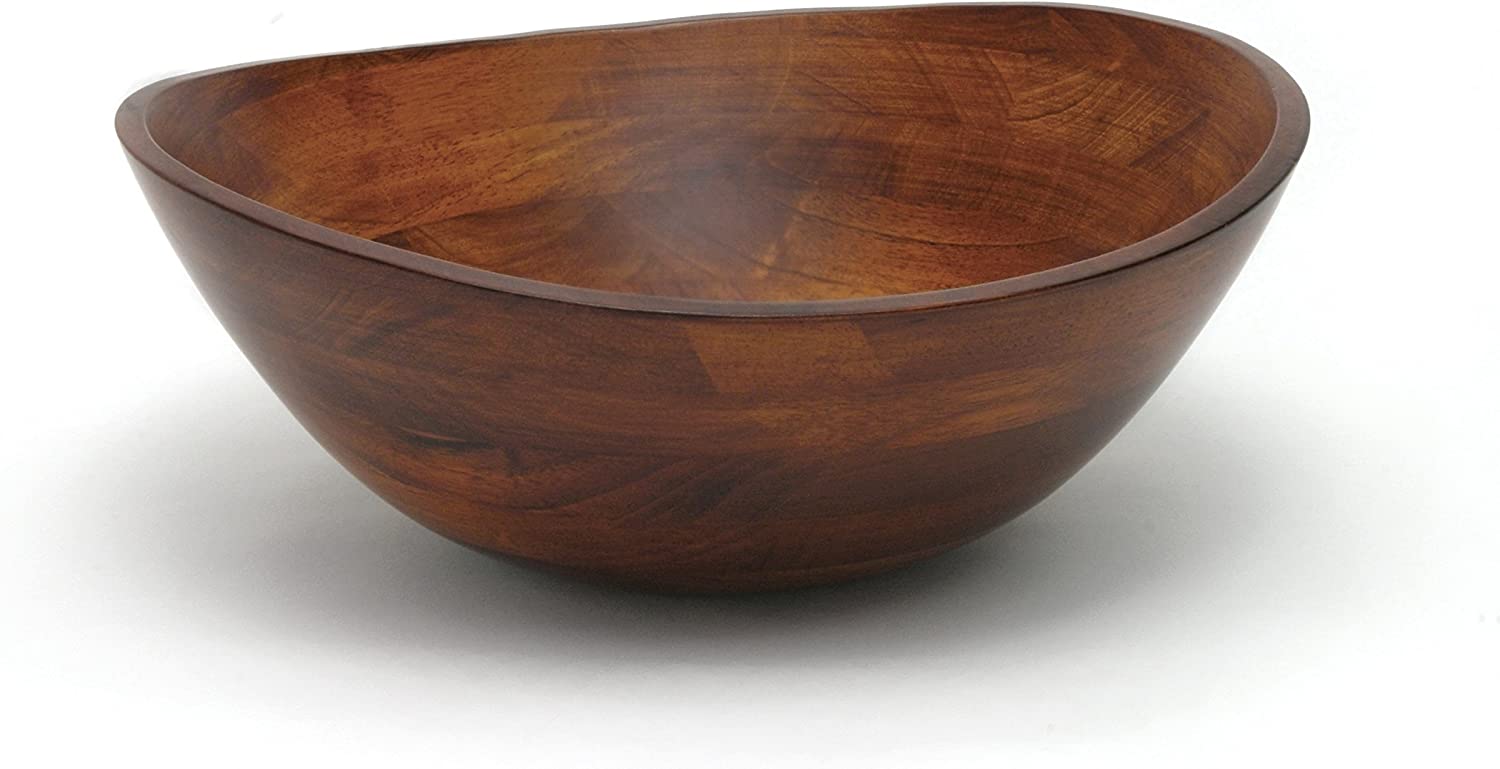 Fairwood Way Wooden Salad Bowl Set - 15 Large Wooden Salad Bowl - Extra  Large 15 Inch Rustic Mango Wood Bowl, Salad Servers Included