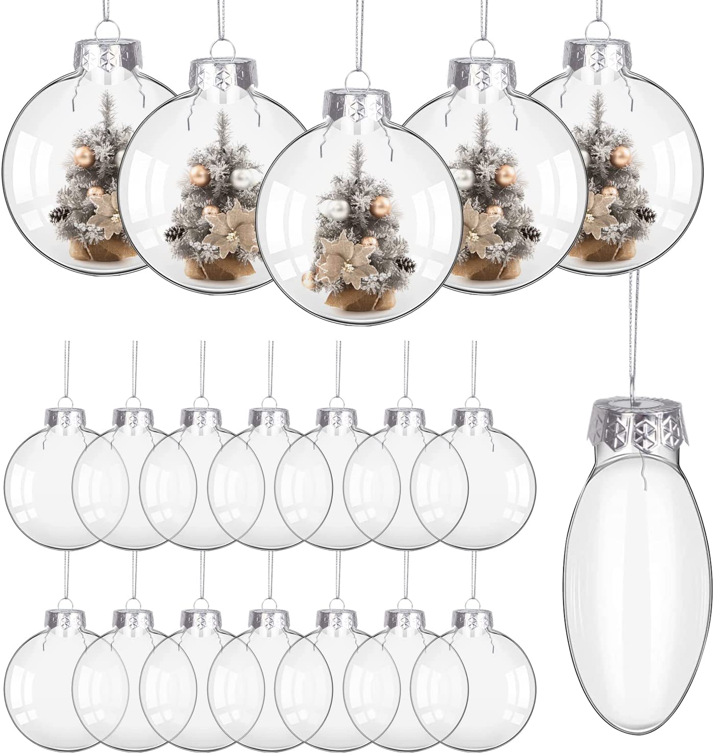 Clear Plastic Round Disc Ornaments 80mm (3.15) Great For Crafts - Box of  12 - Wholesale Craft Outlet