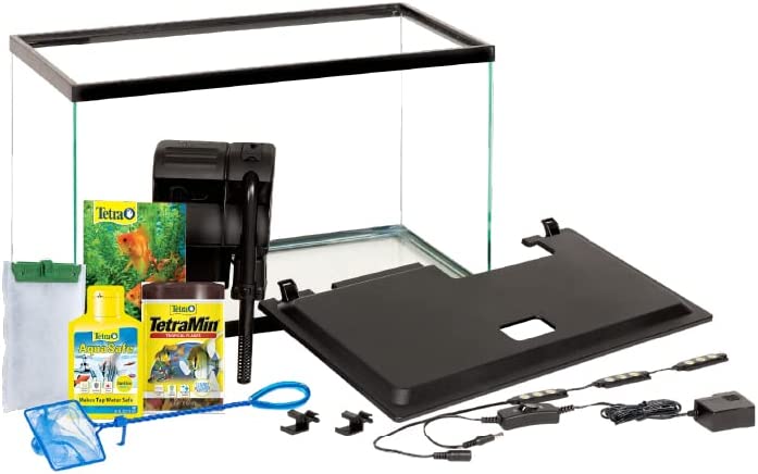  Tetra Aquarium 20 Gallon Fish Tank Kit, Includes LED Lighting  and Decor : Pet Supplies