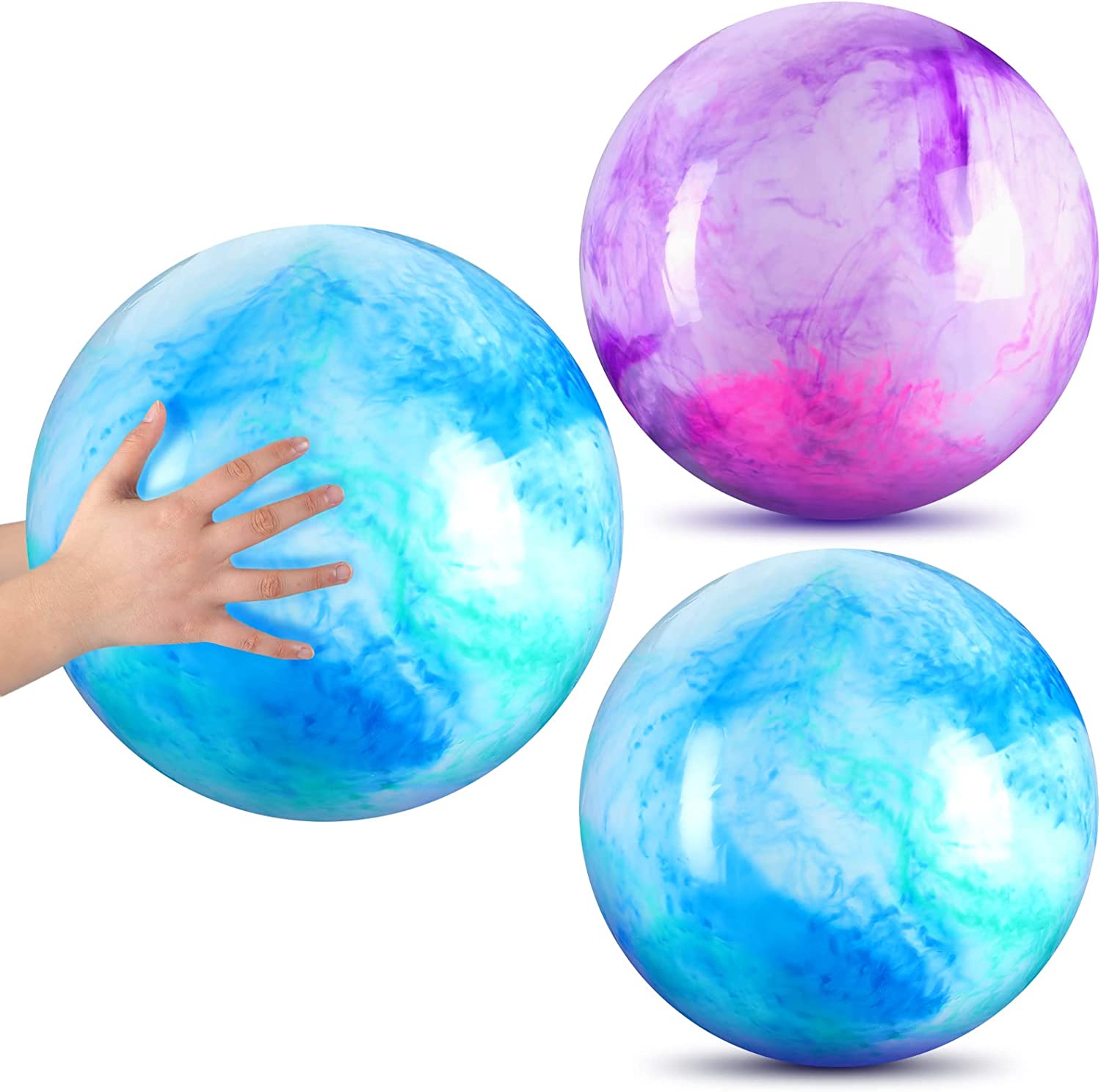 Big Size 55MM Luminous Bouncy Ball For Kids Boys Girls Children