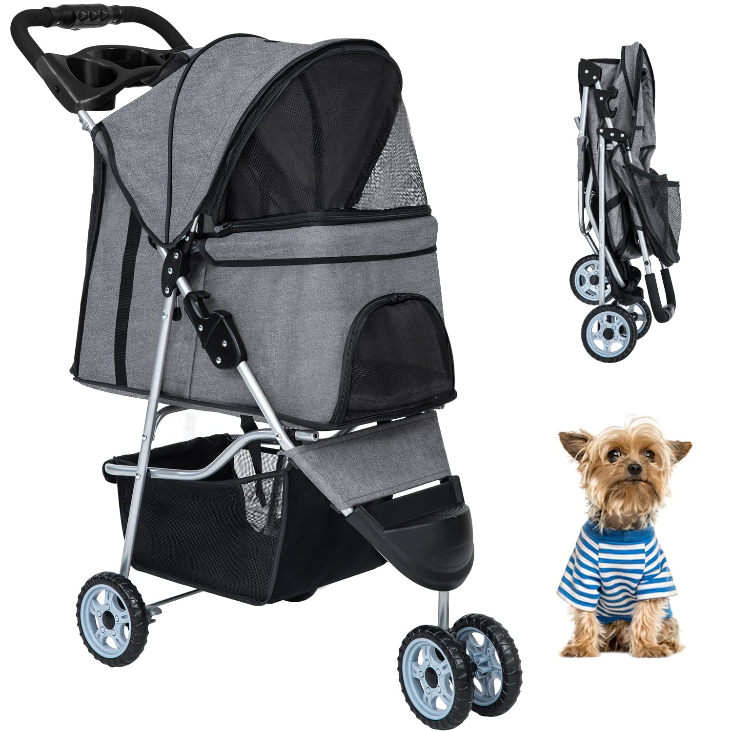 Monogram Pet Stroller - Louis Vuitton Dog Strollers PetZip Dog Jogger   Carrinho de cachorro, Filhotes de cachorro chihuahua, Animais de estimação