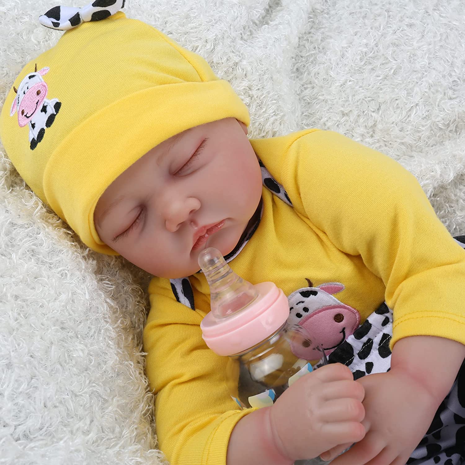 19'' Newborn Sleeping Reborn Baby Dolls Realistic Soft Silicone MoonPie  Reborns® Kevin - Realistic Reborn Dolls for Sale