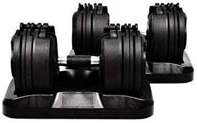 Fitness Workouts Details about   Weight Adjustable Dumbbell 5-45lbs 