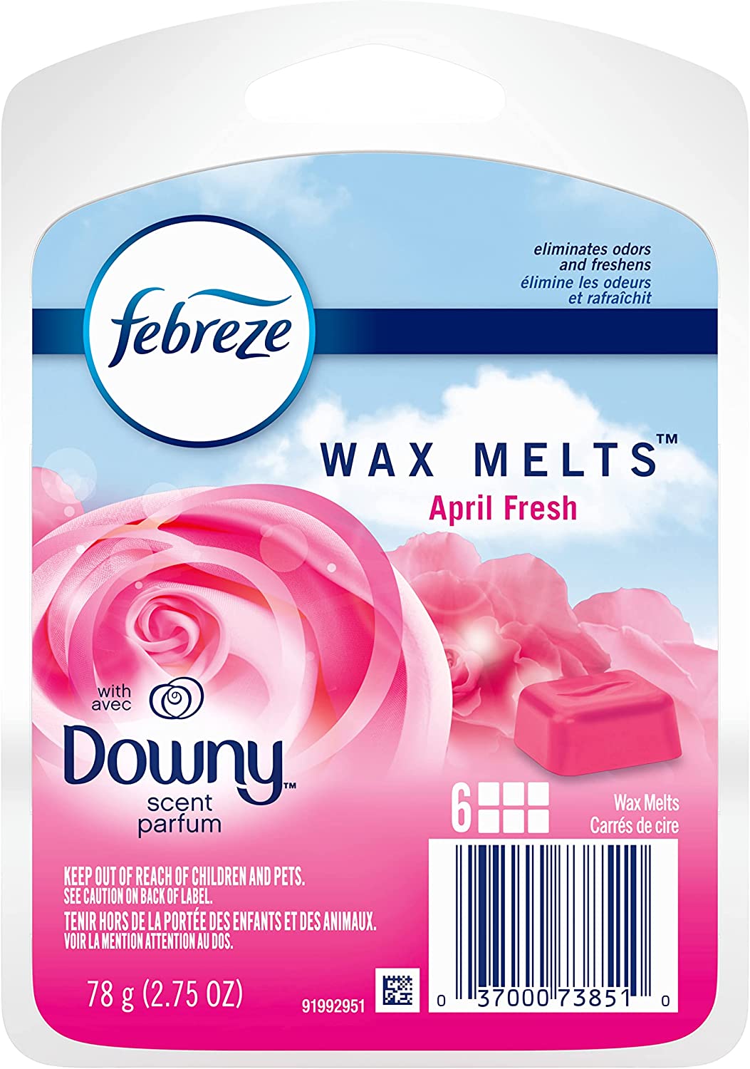  Febreze Unstopables Premium Wax Melts - Fresh Scent - 8 Count Wax  Melts Per Package - Net Wt. 3 OZ (85 g) Per Package - Pack of 3 Packages :  Health & Household