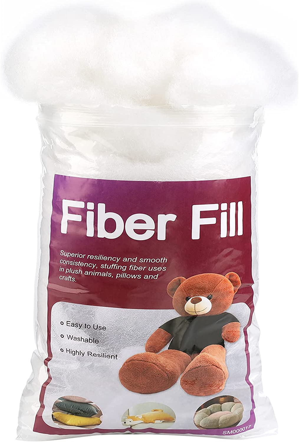 MORFEN 800g/28.2oz Premium Fiber Fill Stuffing, Stuffed Animal Stuffing,  Pillow Stuffing for Pillows, Craft Stuffing Cotton, Cushions Stuffing, High