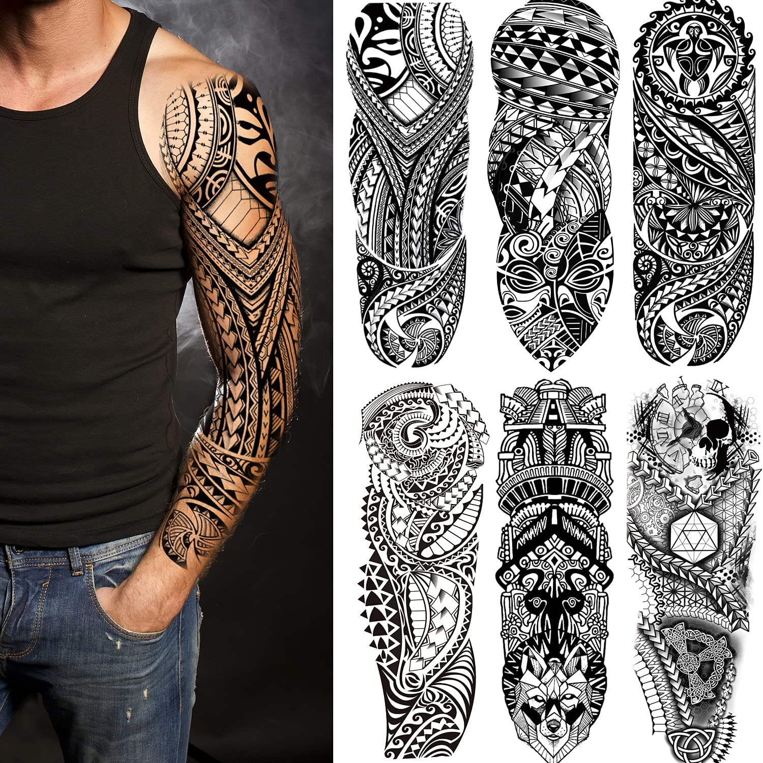 Arms Sleeve Tattoos WholeSale - Price List, Bulk Buy at