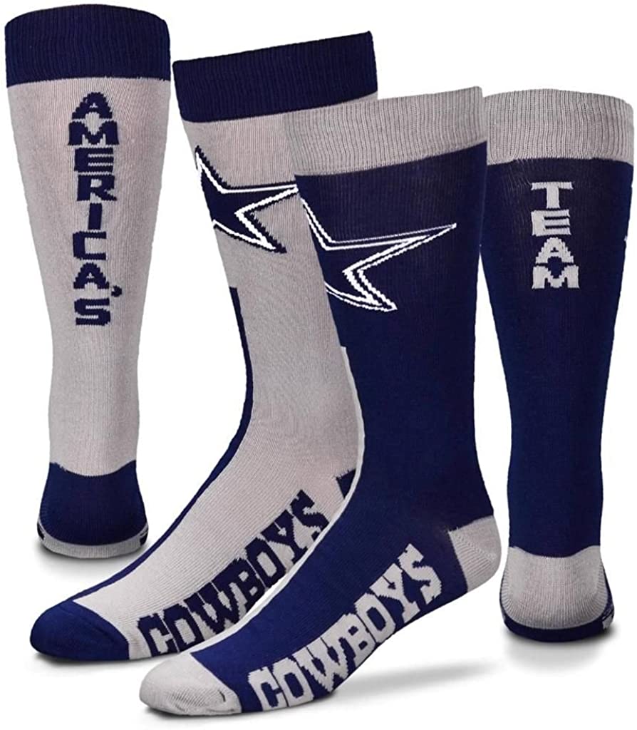 : FBF - NFL Deuce Adult Team Logo Crew Dress Socks Footwear for  Men and Women Game Day Apparel : Sports & Outdoors