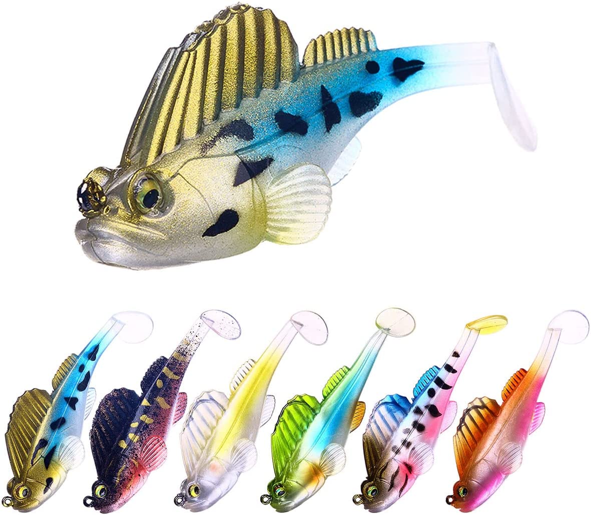 VMSIXVM Rooster Tail Fishing Lures, Spinner Baits Lure for Bass