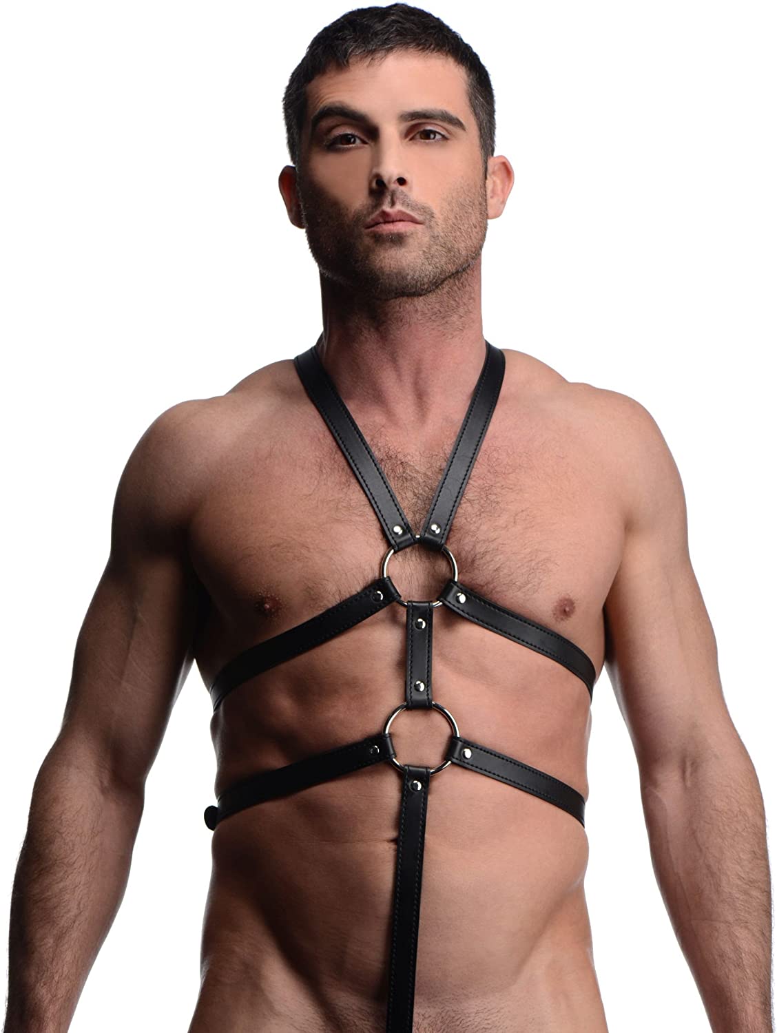 Underwear Pants Butt Plug And Dildo Harness Belt Male Leather