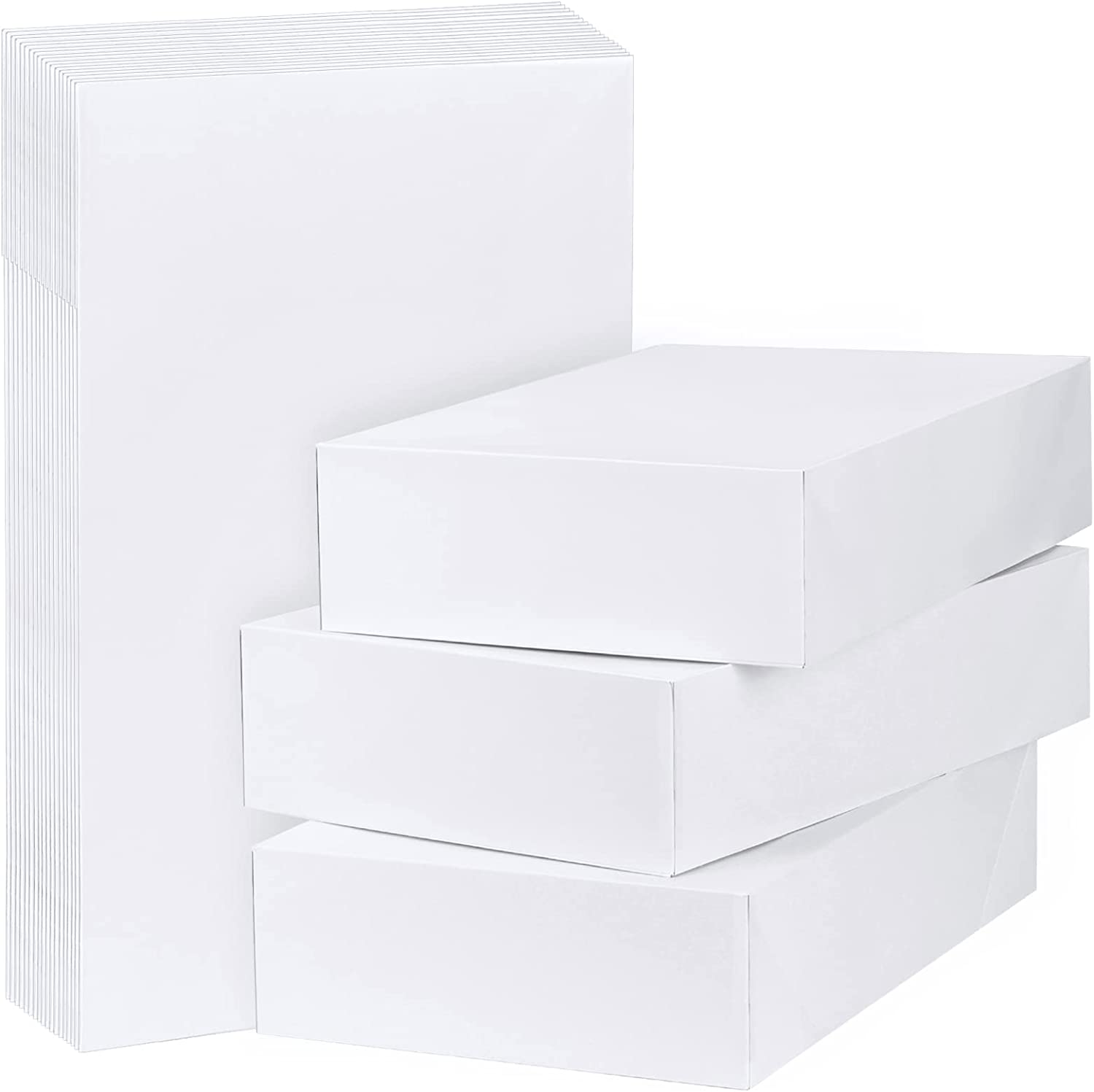 Mcfleet 16 Pack Large Gift Boxes with Lids 17x11x4 Inches Extra Deep Shirt  Boxes Clothes Robe Sweater Box for Christmas Presents, Holidays, Birthday