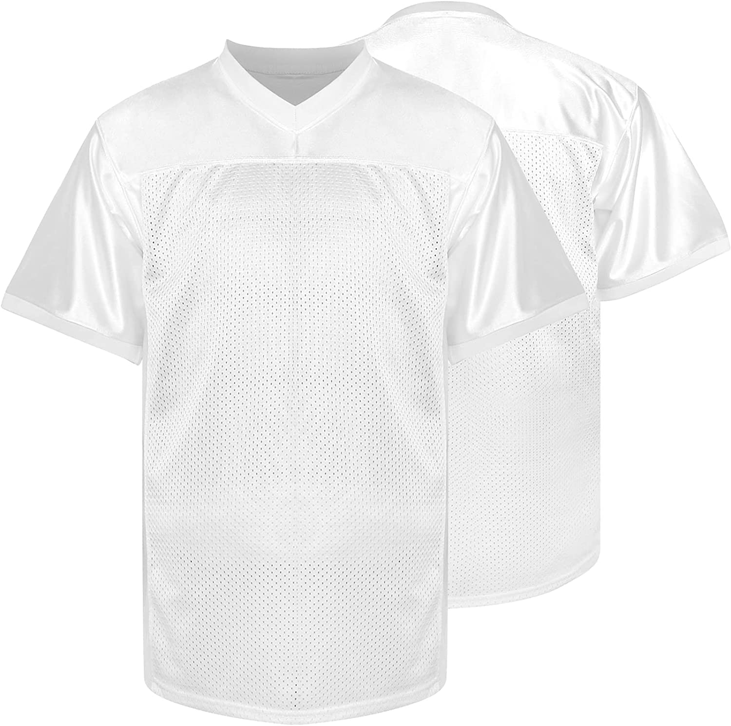 Blank Football Jersey,90s Hip Hop Sports Mesh Practice Plain Football Shirt