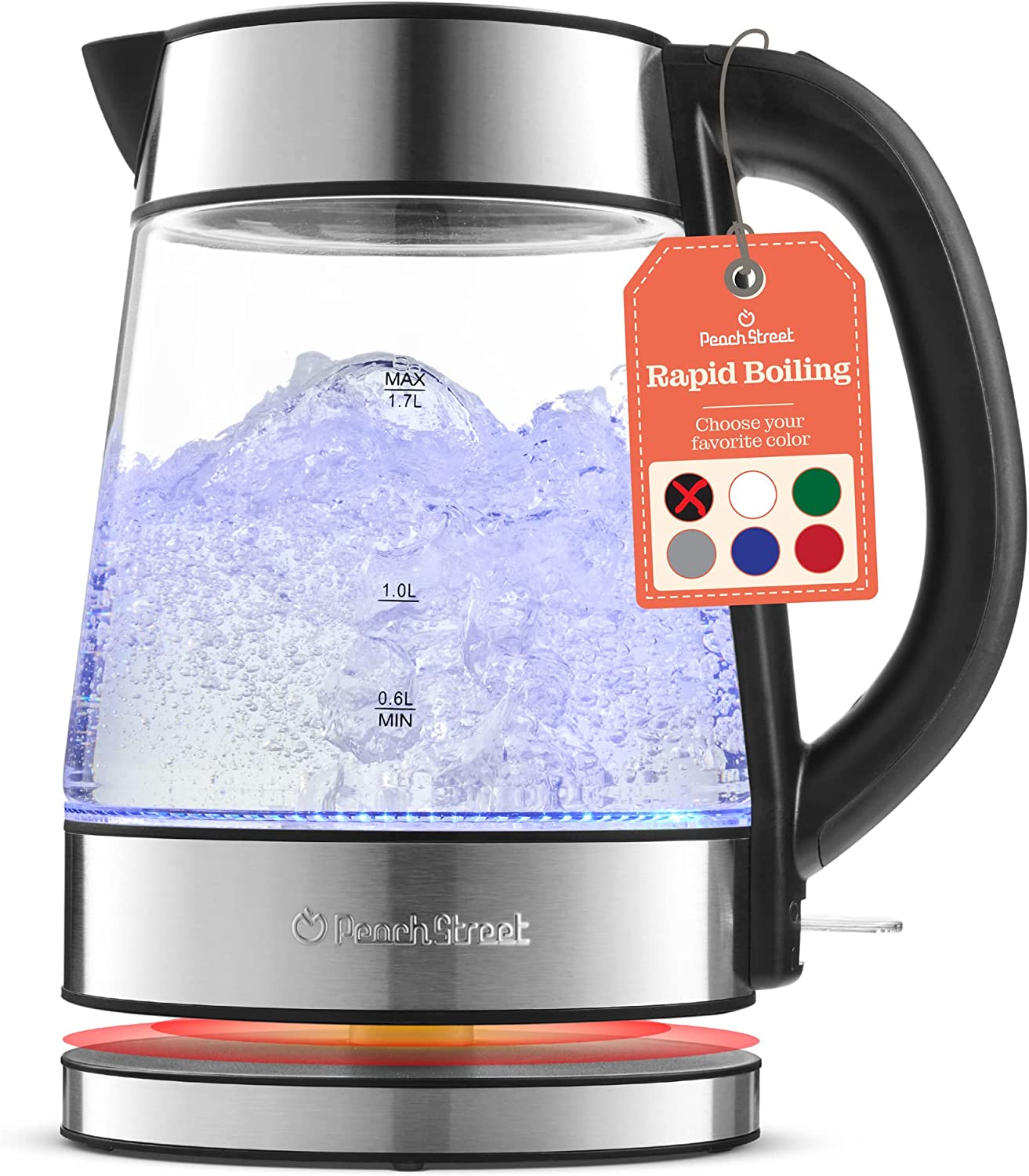 Stainless Steel Fast, Portable Electric Hot Water Kettle for Tea and C –  Discounted-Rugs