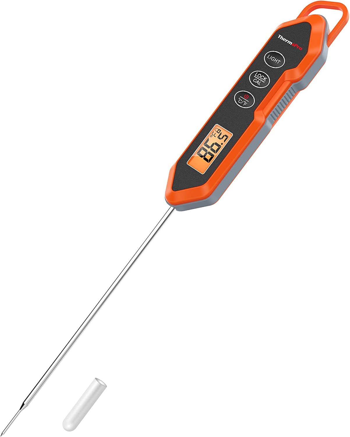 New! ThermoWorks Backlit NeosKon Mk4 Professional Thermocouple Cooking  Thermometer by ThermoWorks RED