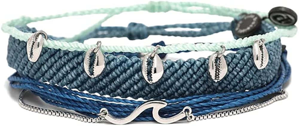 Pura Vida Bracelets Pack Spring Daze Friendship Bracelet Pack - Set of 5 Stackable Bracelets for Women, Cute Bracelets for Teen Girls, Beach