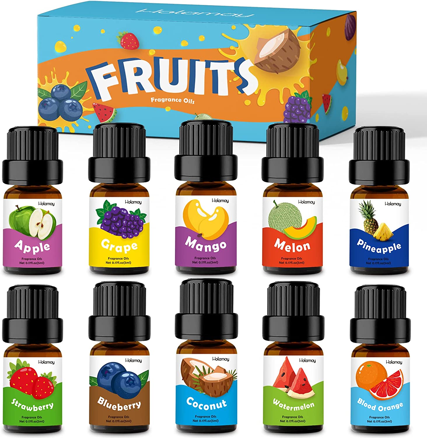 Fragrance Oils Set of 6 Scented Oils from Good Essential - Gardenia Oil,  Lilac Oil, Honeysuckle Oil, Jasmine Oil, Magnolia Oil, Spa Oil:  Aromatherapy, Perfume, Soaps, Candles, Slime, Lotions! 