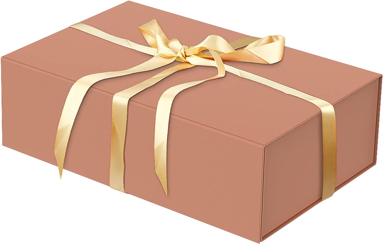 Large White Gift Box with Ribbon - 13x9.7x3.4 Inches, Magnetic Closure, All  Occasion 