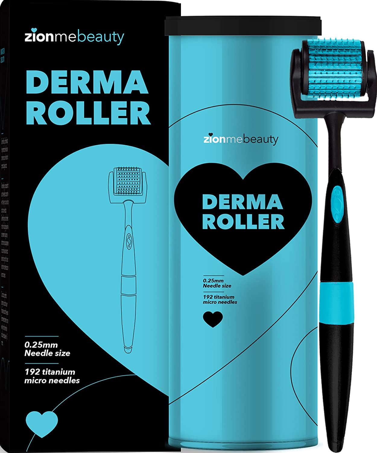 Derma Microneedling Roller Real Individual Needle MOOKARDILANE 192  Stainless Steel for Face Body Beard Hair Carrying Case Included